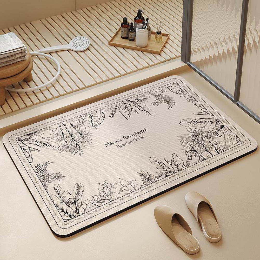 Decorative Oval Bath Mat