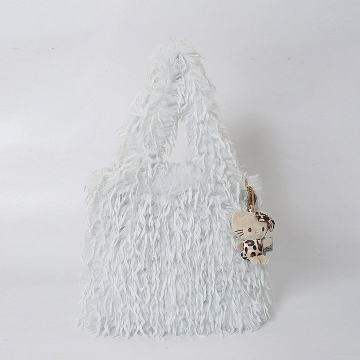 Plush Textured Shopping Tote