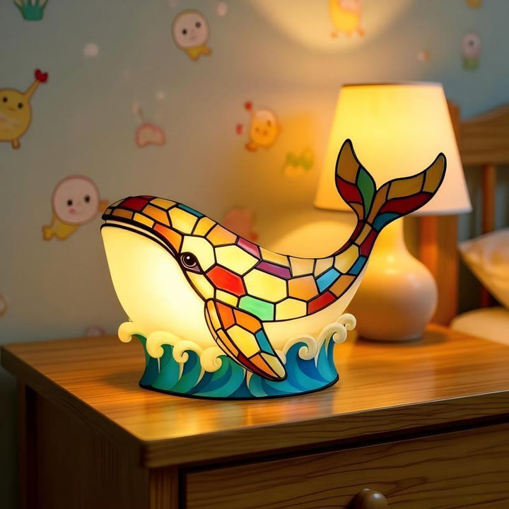 Decorative Whale Fish Table Lamp Stornfield