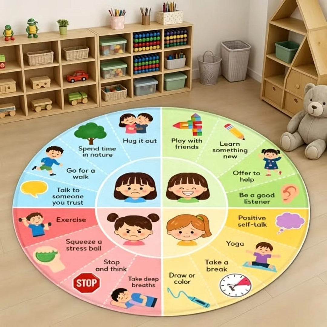 Educational Interactive Learning Area Rug