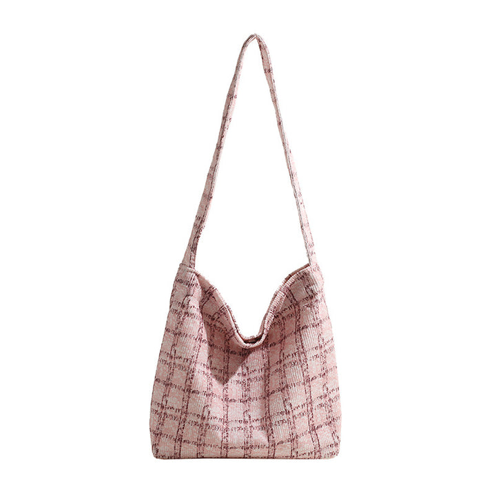 Textured Fabric Hobo Handbag