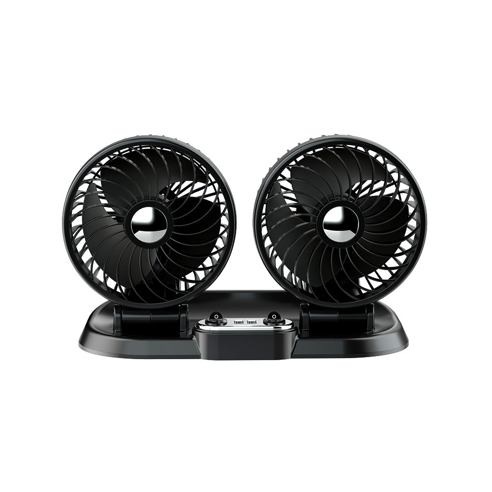 Dual-Head Portable Car Ventilation Fan Stornfield