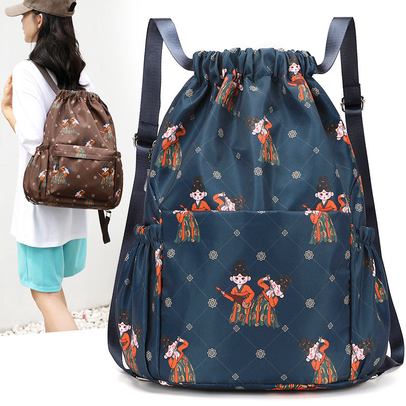 Fun Cartoon Print Drawstring Backpack Stornfield