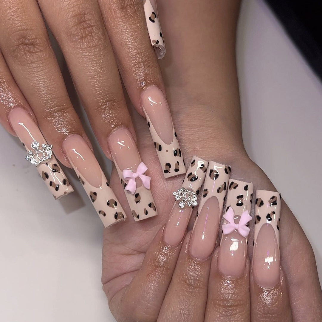 Animal Print Glam Press-On Nails Stornfield