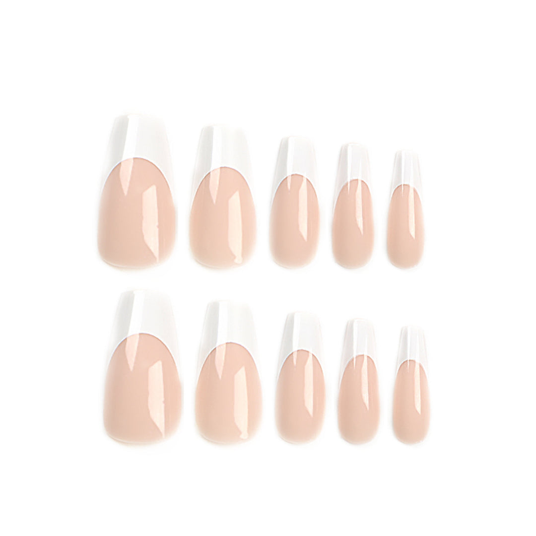 Artful nail extensions with elegant French tips Stornfield