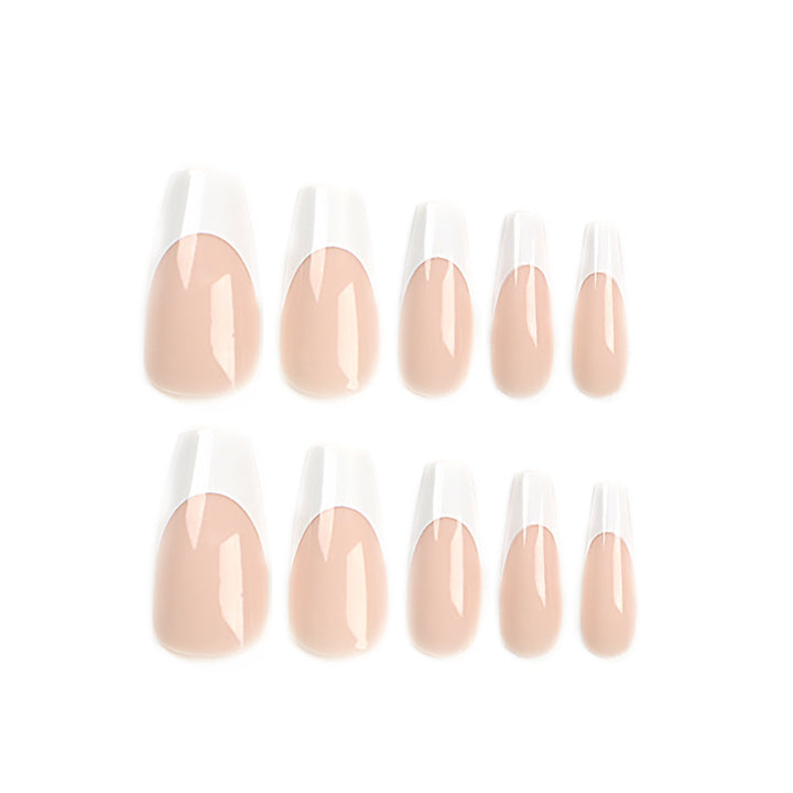 Artful nail extensions with elegant French tips Stornfield