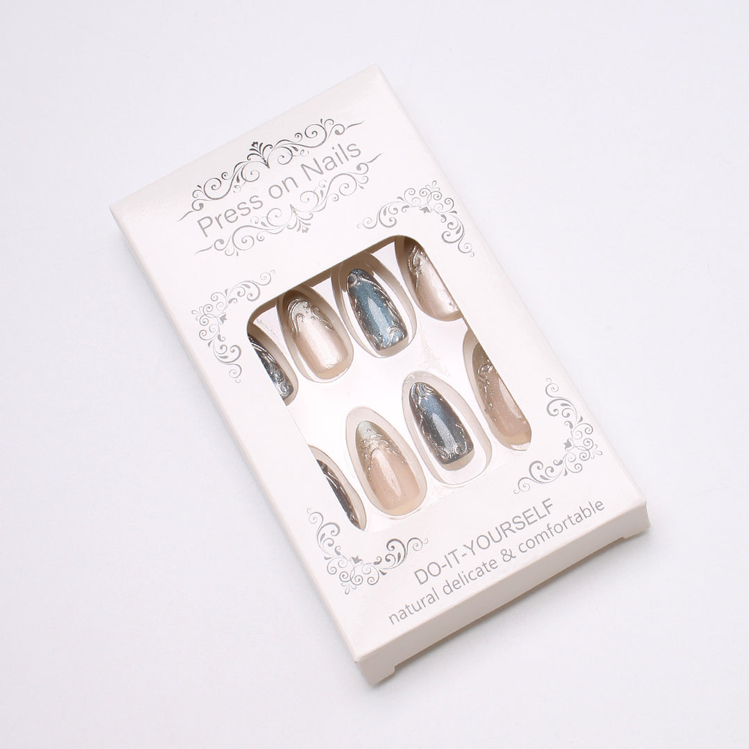 Elegant Glittering Press-On Nails Stornfield