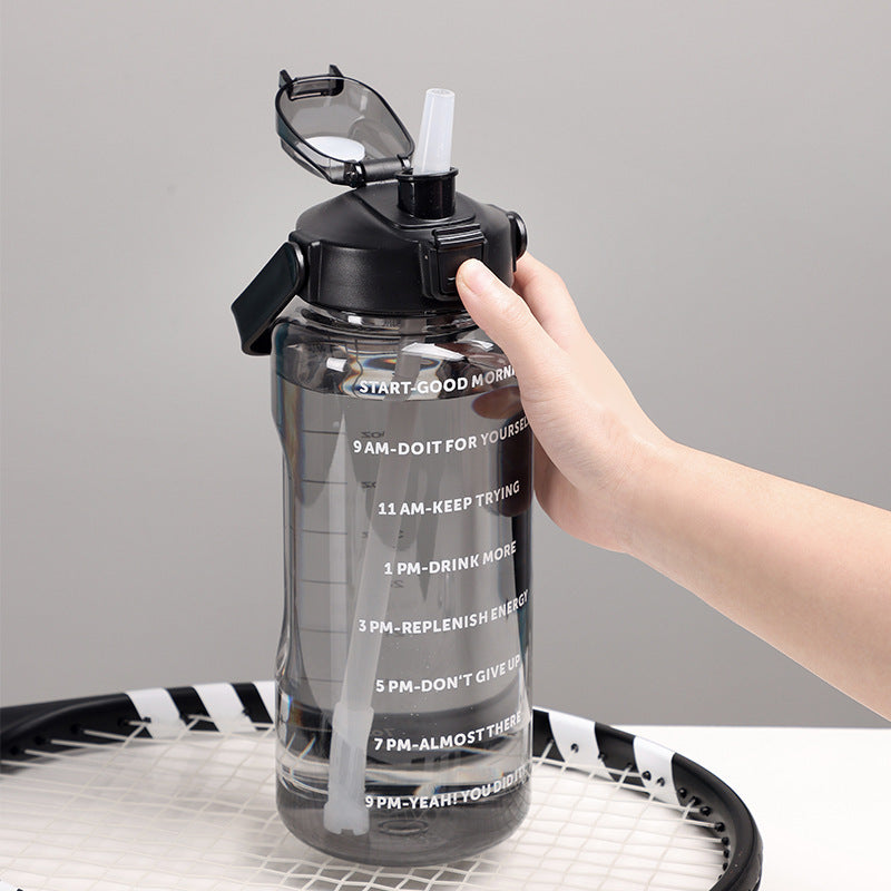 Women's Motivational Water Bottle with Time Markers Stornfield