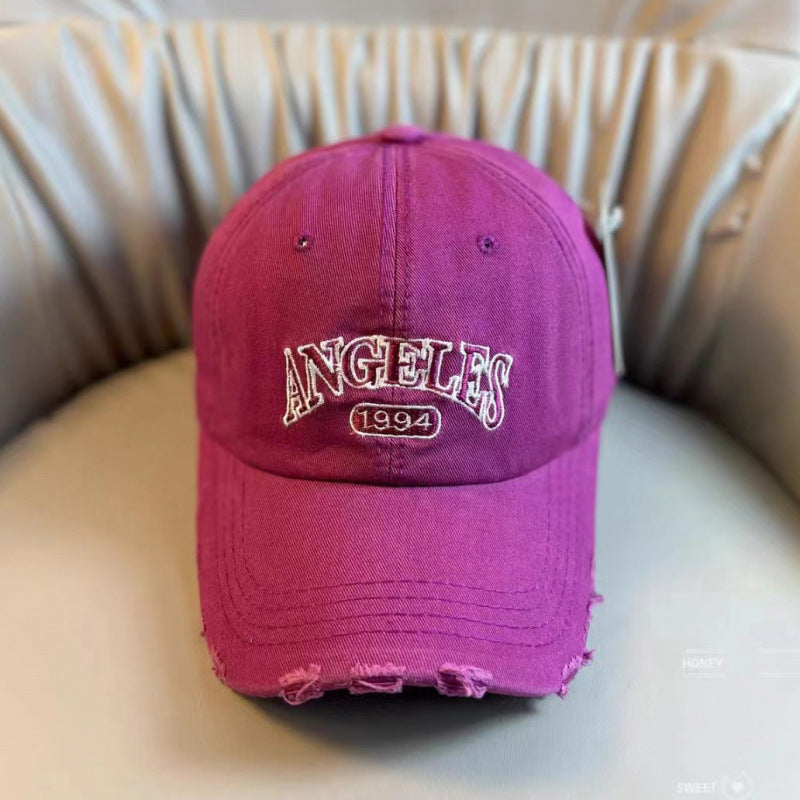 Women's Distressed Vintage-Style Adjustable Baseball Cap Stornfield