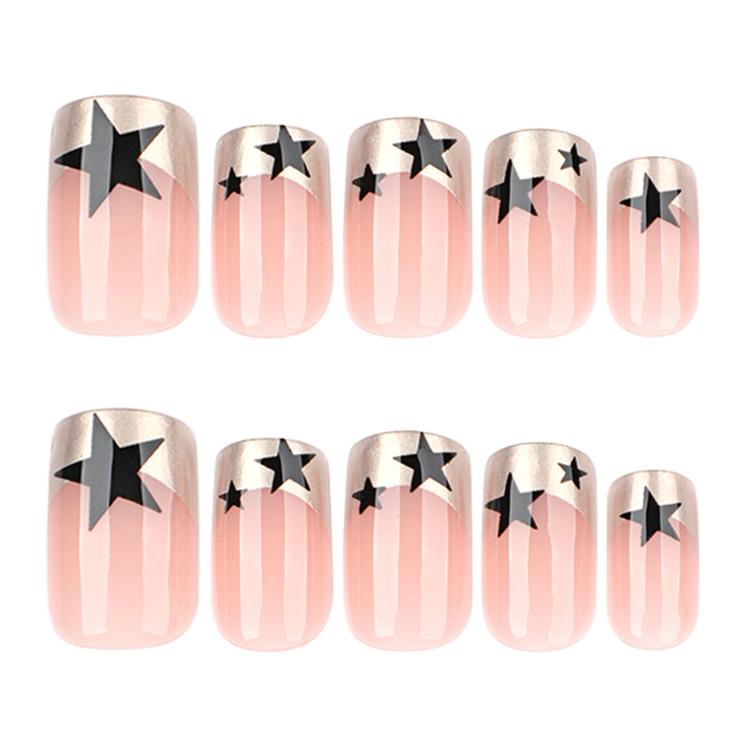 Sparkling nail art with stars and glitter accents Stornfield
