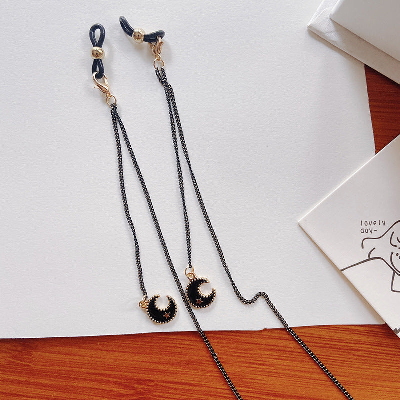 Fashionable glasses holder chain with star pendants Stornfield