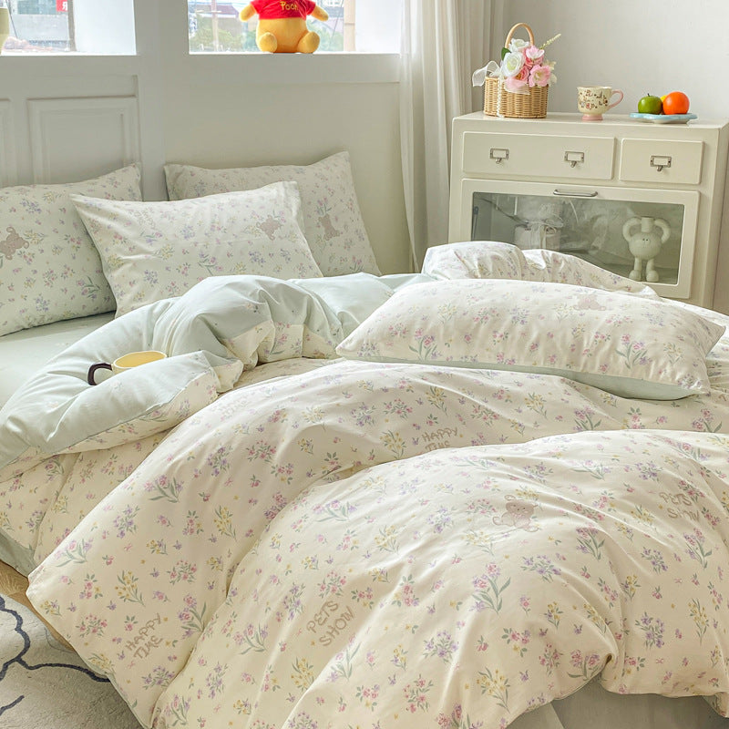 Floral Print Bed Linen Set
