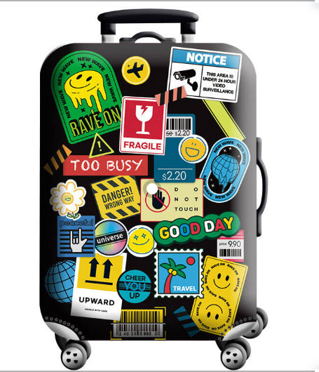 Unisex nan elastic suitcase cover with 3D dog design for trolley, stretchy and scratch-resistant Stornfield