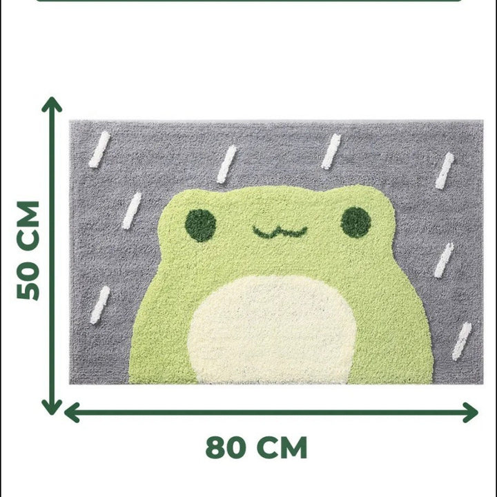 Playful Hippo-Themed Bath Mat