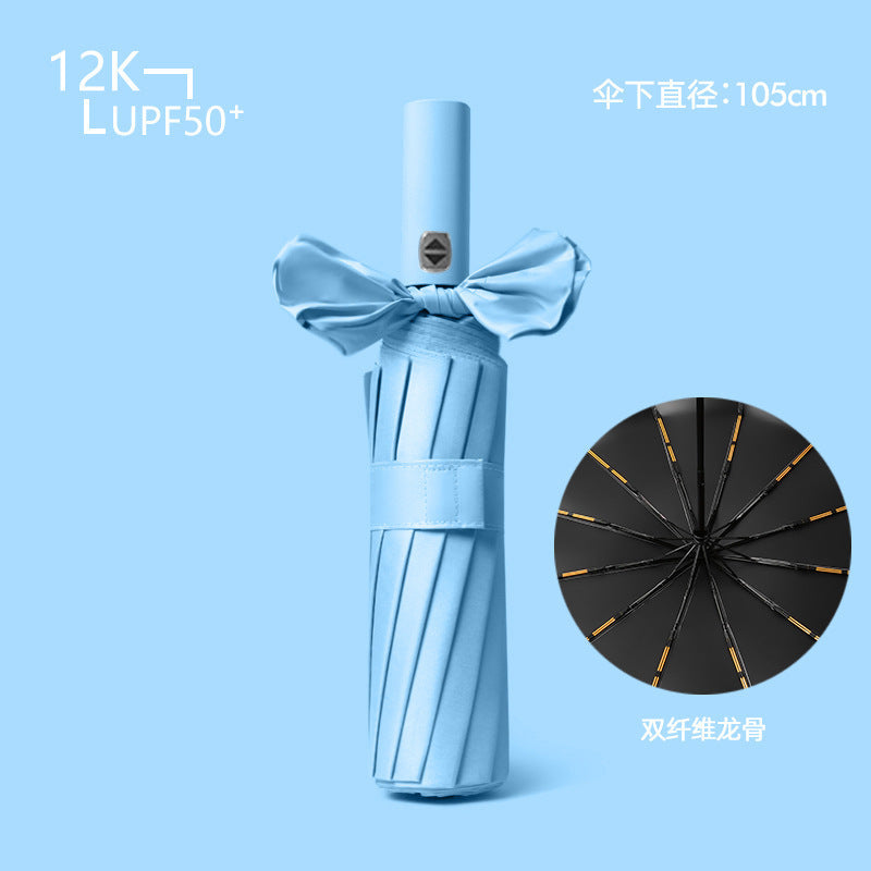 Women's compact and wind-resistant umbrella with UV protection technology Stornfield