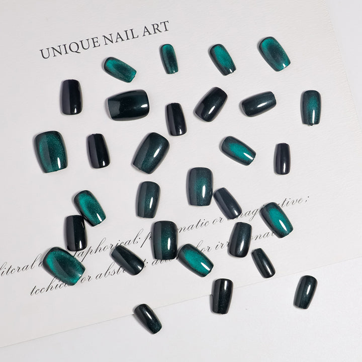 Glossy Ombre Square Press-On Nail Set Stornfield