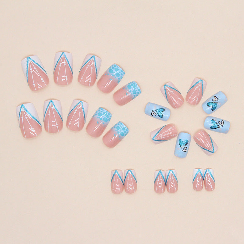 Heart-Inspired Press-On Nail Art Set Stornfield