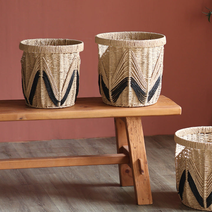 Handbag made of braided natural material Stornfield