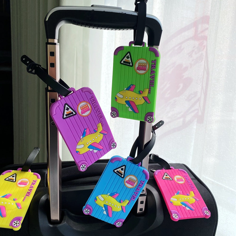 Cartoon Airplane-Themed Luggage Tag Stornfield
