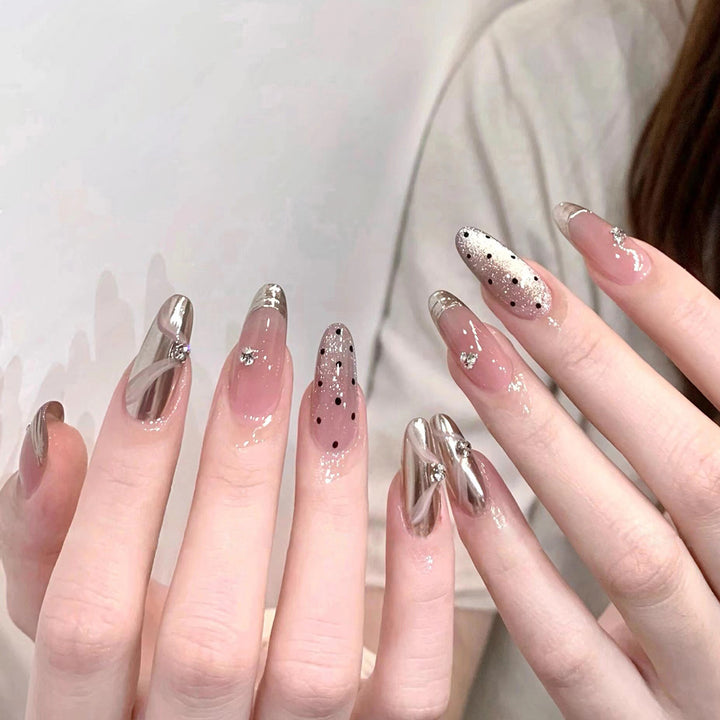 Artful Nail Extensions with Filigree Accents Stornfield