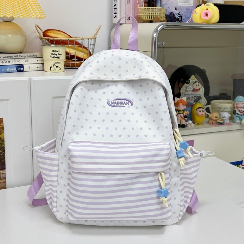 Stylish Star-Patterned Casual Backpack Stornfield
