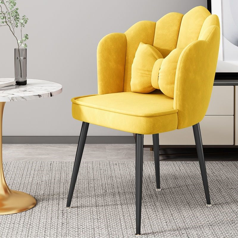 Modern Accent Chair with Gold Legs Stornfield