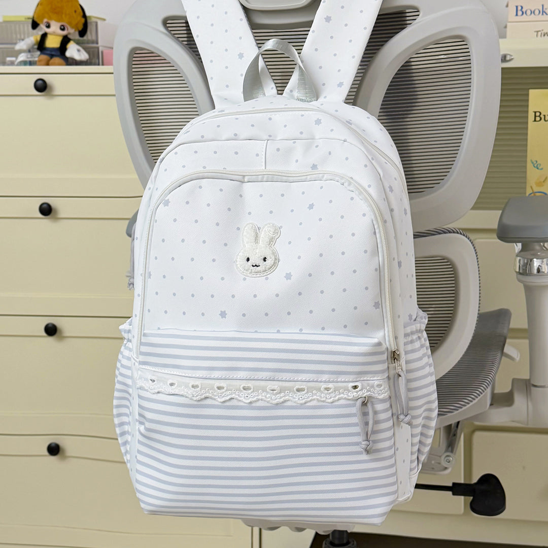 Playful Bunny-Ear Casual Backpack Stornfield