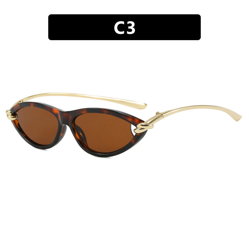 Women's Cat-Eye Sunglasses with Elegant Metal Frame and Protective UV Filter Stornfield