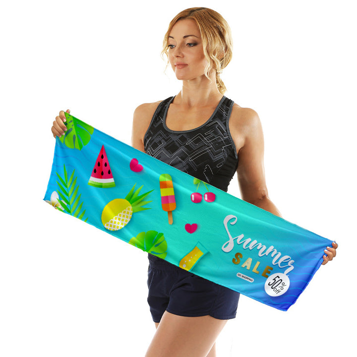 Sporty microfiber cloth with vibrant summer design Stornfield