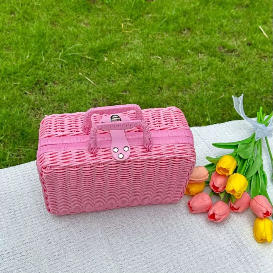 Ladies stylish and practical rattan cosmetic box Stornfield