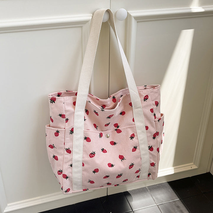 WoFloral Patterned Canvas Shopping Tote Bag Stornfield