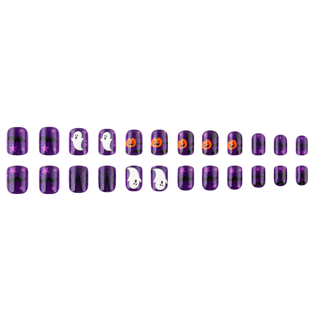 Halloween-Themed Press-On Nail Art Stornfield
