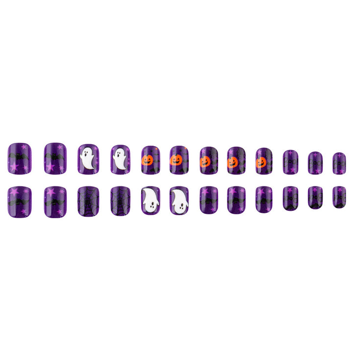 Halloween-Themed Press-On Nail Art Stornfield
