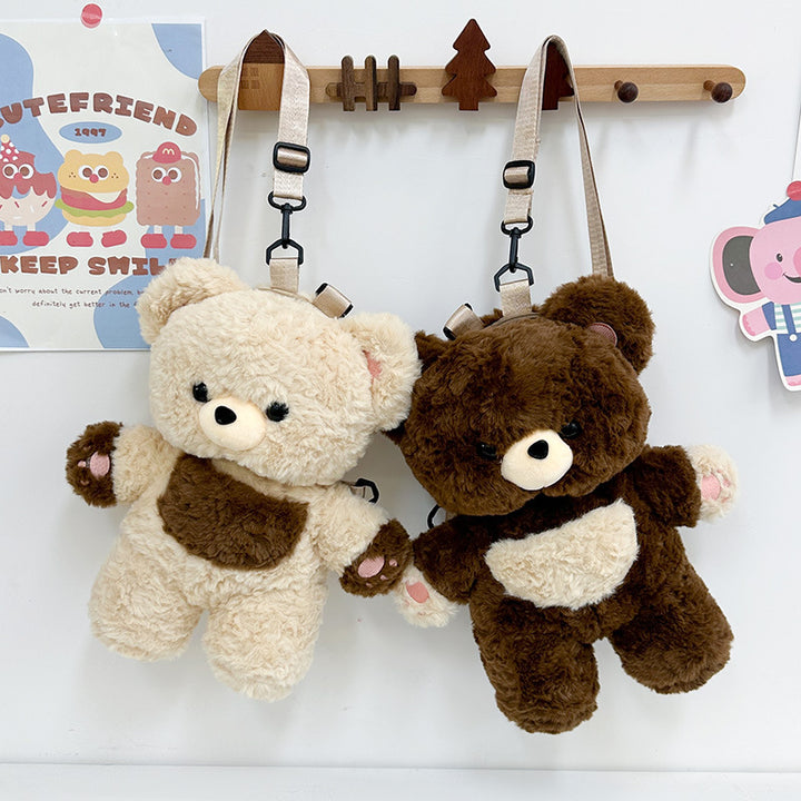 Plush backpack with cute teddy design Stornfield