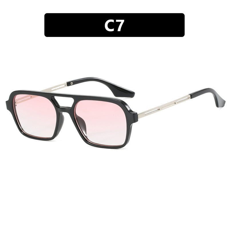 Women's striking square sunglasses with transparent frame Stornfield