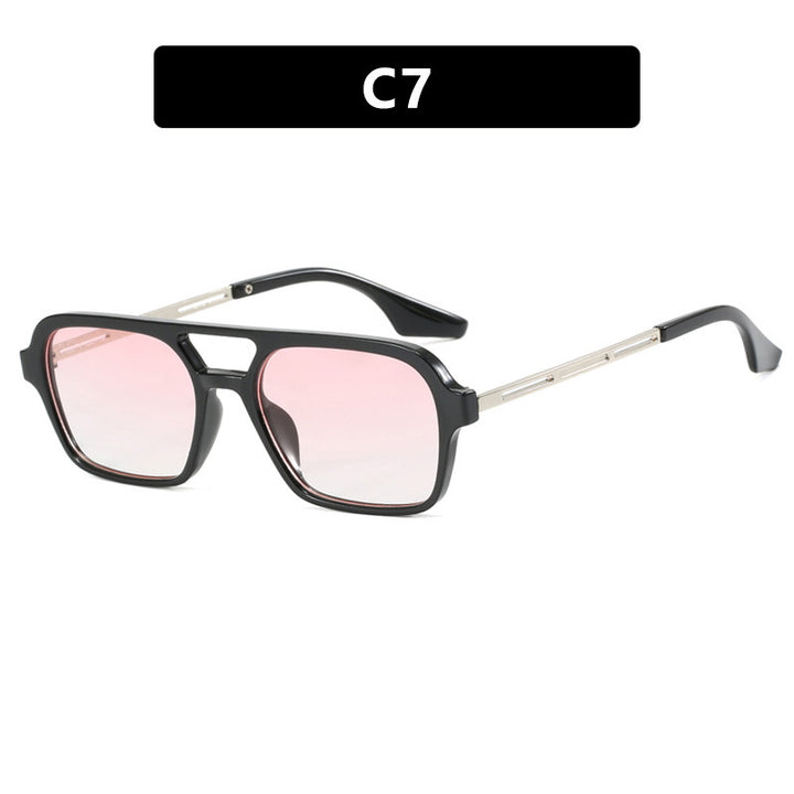 Women's striking square sunglasses with transparent frame Stornfield