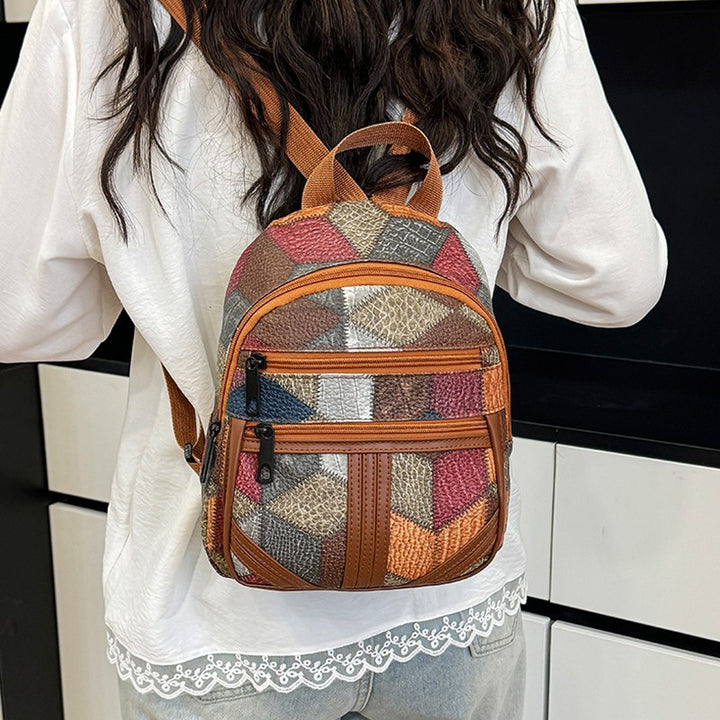 Stylish Geometric Patterned Mini Backpack Stornfield