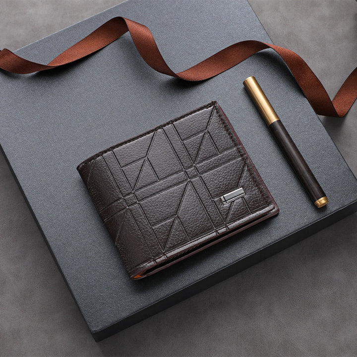 Textured Leather Passport Holder Stornfield