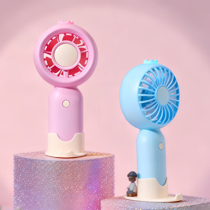Women Portable Mini Fan with USB Charging Function and LEDs Stornfield