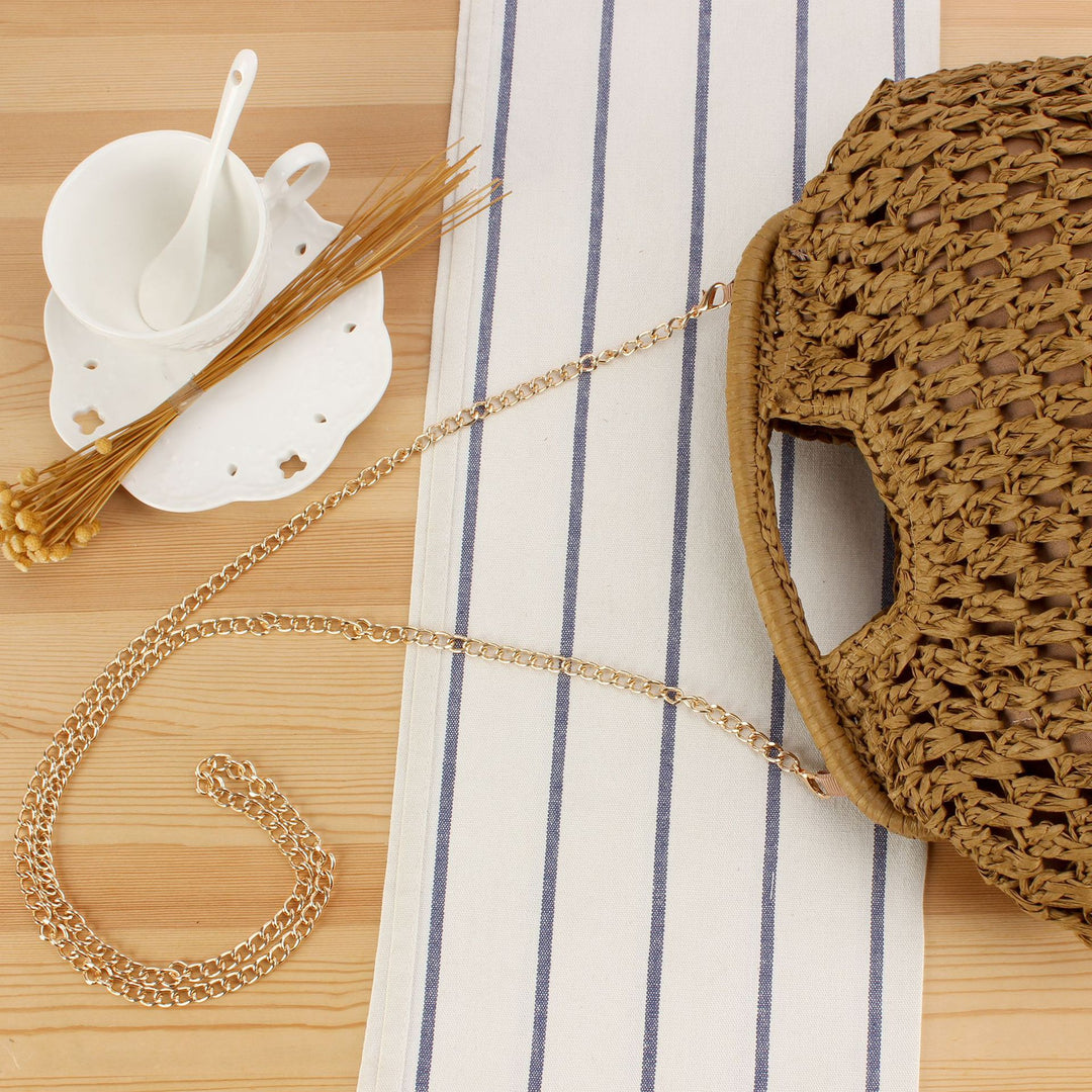 Braided handbag with elegant chain strap Stornfield