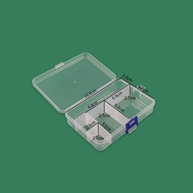 Multi-Compartment Transparent Storage Box Stornfield