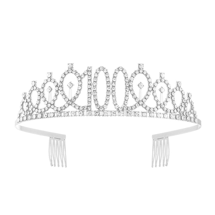 Women's Crystal-Embellished Tiara with Elegant Design Stornfield