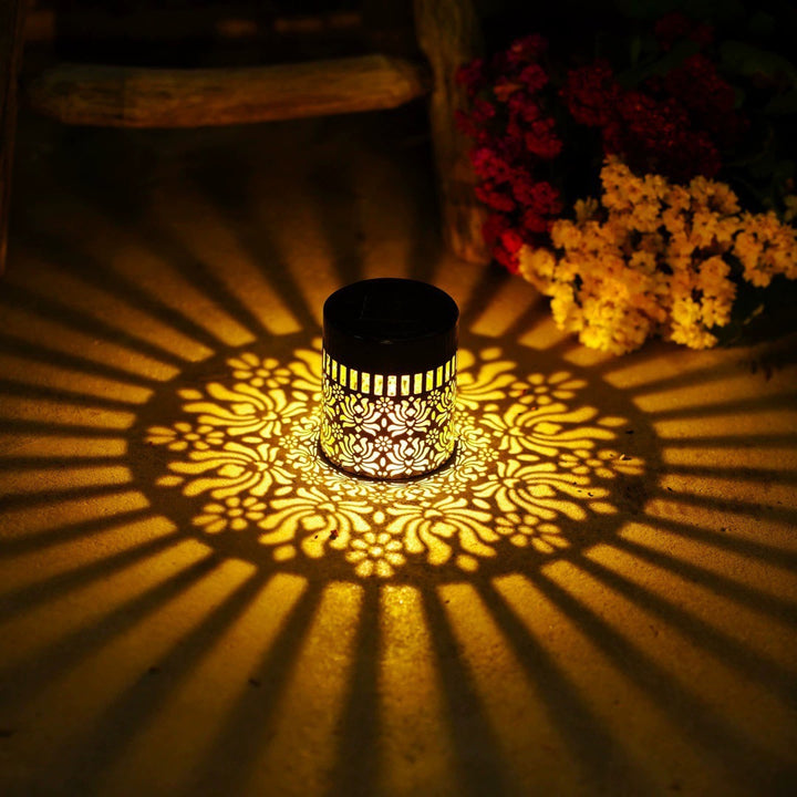 Decorative Solar Wall Light With Mandala Projection Pattern Stornfield