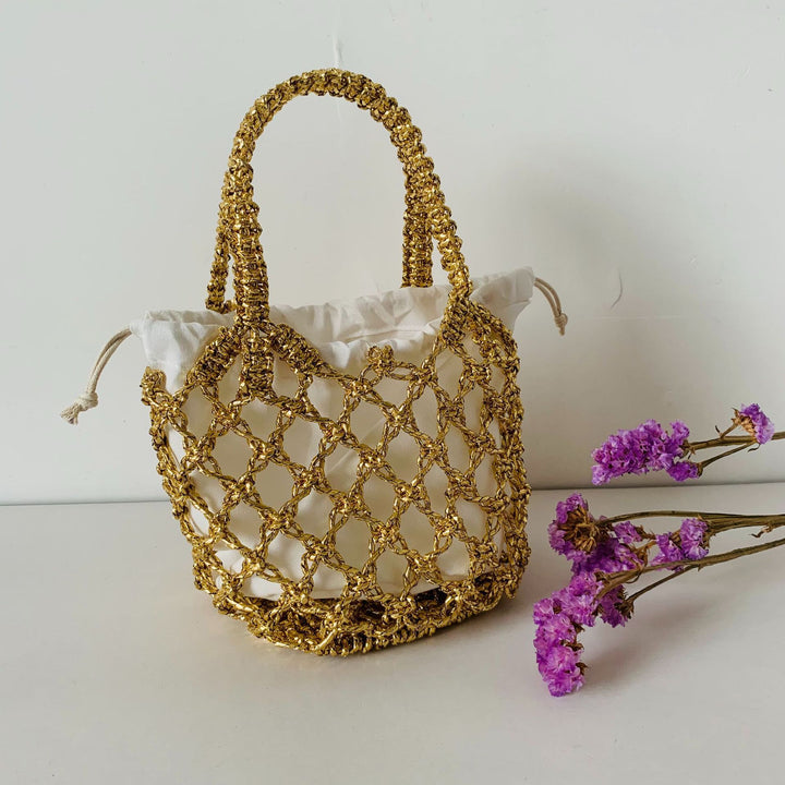 Net shopping bag with interior lining Stornfield