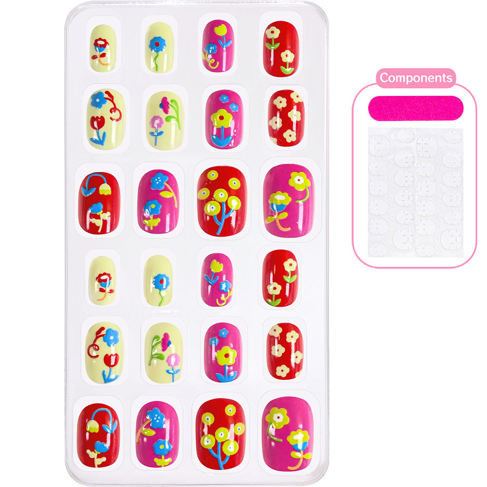 Creative Cartoon-Themed Press-On Nail Collection Stornfield