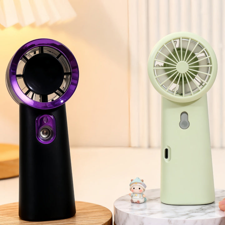 Women Portable Mini Fan with USB Charging Function and Innovative Spray Technology Stornfield