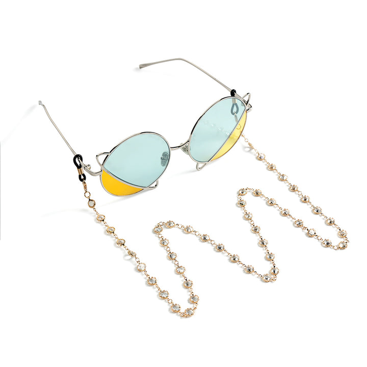 Gemstone-Embellished Eyewear Chain Stornfield
