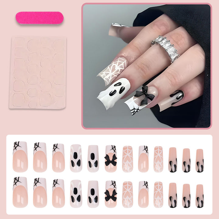 Artificial nail set with Halloween motif and playful decorations Stornfield