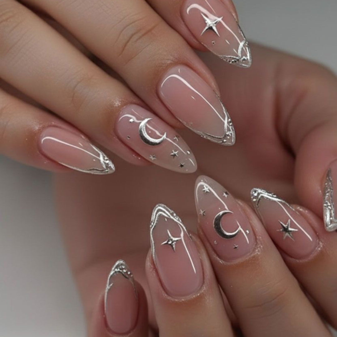Elegant artificial nails with floral accents Stornfield
