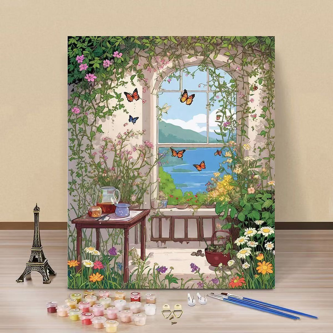Scenic Garden Paint by Numbers Art Kit Stornfield